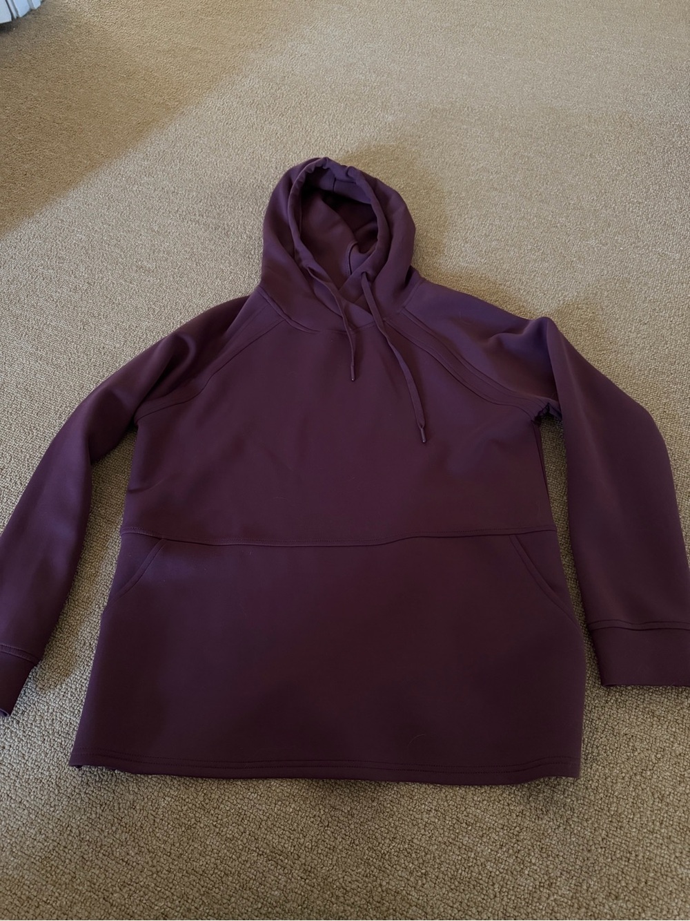 Women's Plum Hooded Pullover Sweater